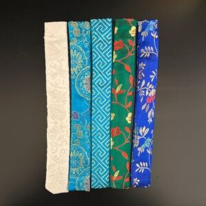 Set of 5 Colorful Patterned Chopstick Holders